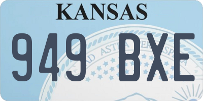 KS license plate 949BXE
