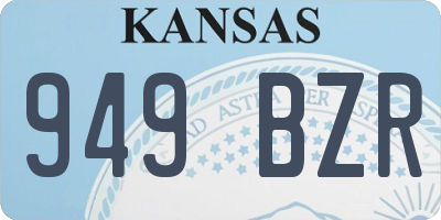KS license plate 949BZR