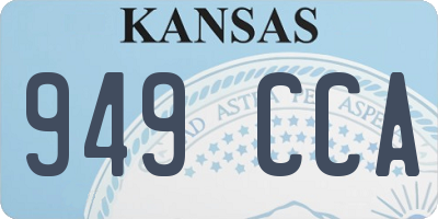 KS license plate 949CCA