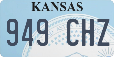 KS license plate 949CHZ