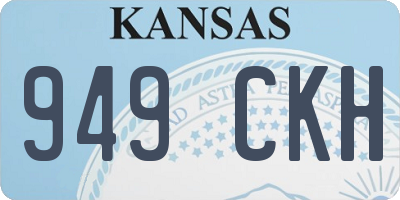 KS license plate 949CKH
