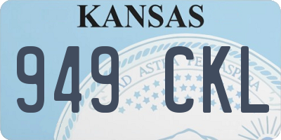 KS license plate 949CKL