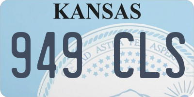 KS license plate 949CLS