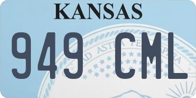 KS license plate 949CML
