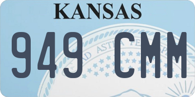 KS license plate 949CMM