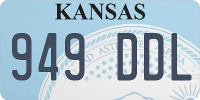 KS license plate 949DDL