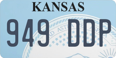 KS license plate 949DDP