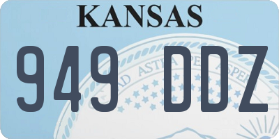 KS license plate 949DDZ