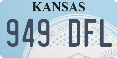 KS license plate 949DFL
