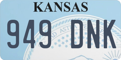 KS license plate 949DNK