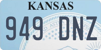 KS license plate 949DNZ
