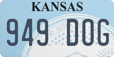 KS license plate 949DOG