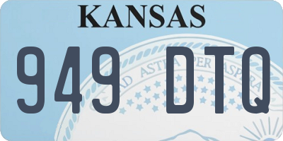 KS license plate 949DTQ