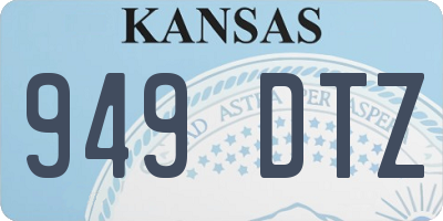 KS license plate 949DTZ