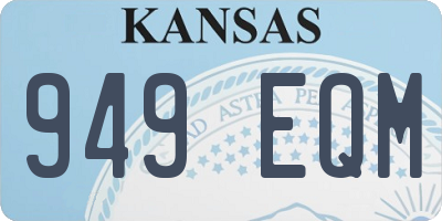 KS license plate 949EQM