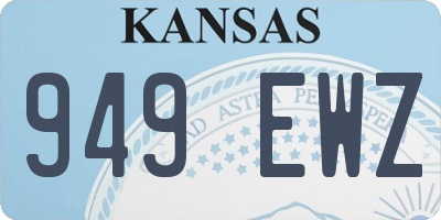 KS license plate 949EWZ