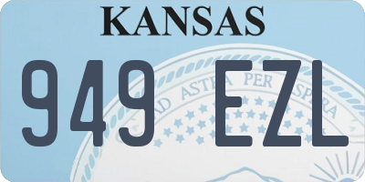 KS license plate 949EZL