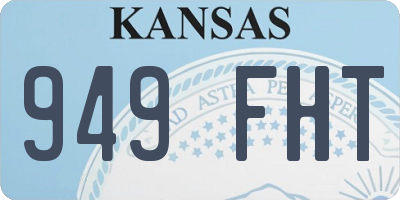 KS license plate 949FHT