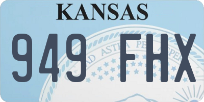 KS license plate 949FHX