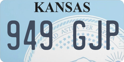 KS license plate 949GJP