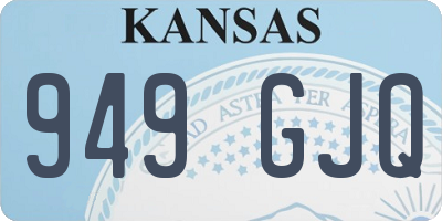 KS license plate 949GJQ