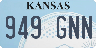 KS license plate 949GNN