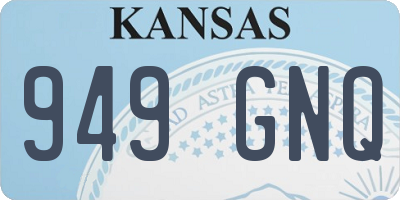 KS license plate 949GNQ