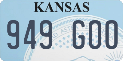 KS license plate 949GOO