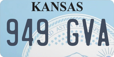 KS license plate 949GVA
