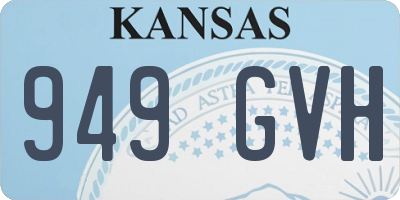 KS license plate 949GVH