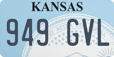 KS license plate 949GVL
