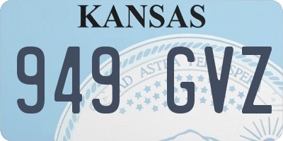 KS license plate 949GVZ