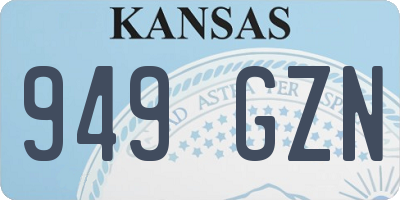 KS license plate 949GZN