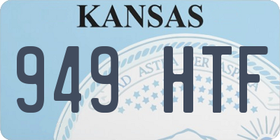 KS license plate 949HTF