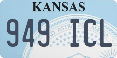 KS license plate 949ICL