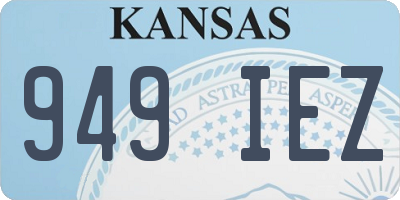 KS license plate 949IEZ
