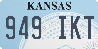 KS license plate 949IKT