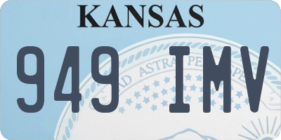 KS license plate 949IMV