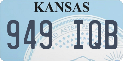 KS license plate 949IQB