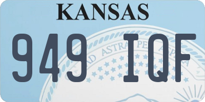 KS license plate 949IQF