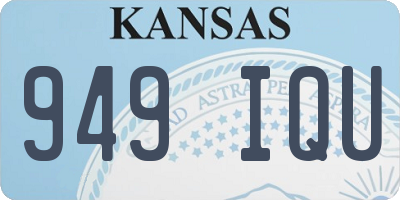 KS license plate 949IQU