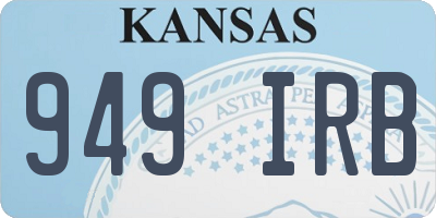 KS license plate 949IRB