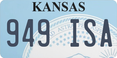 KS license plate 949ISA