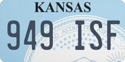 KS license plate 949ISF