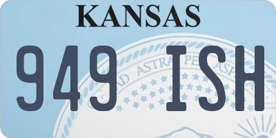KS license plate 949ISH