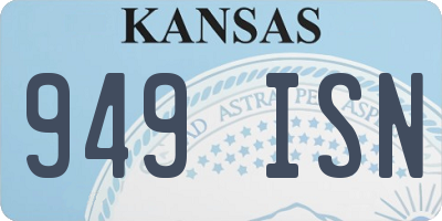 KS license plate 949ISN