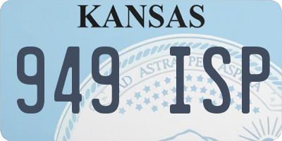 KS license plate 949ISP