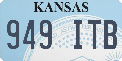 KS license plate 949ITB