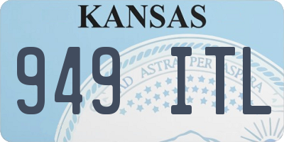 KS license plate 949ITL