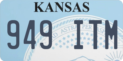 KS license plate 949ITM